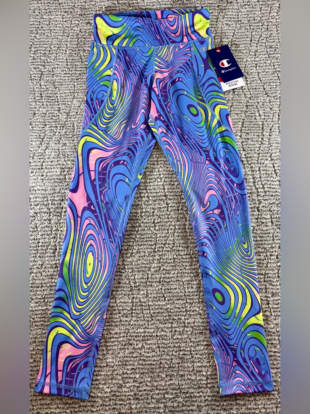 NWT Champion Sport Girl’s Size Medium (10-12) Digital Utopia Print Leggings